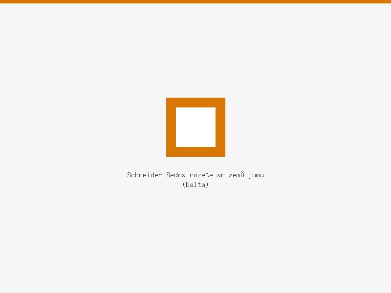 Schneider Sedna Socket with Grounding (White)